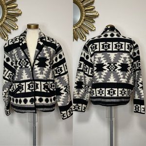 Vintage New Identity Aztec Southwestern Jacket